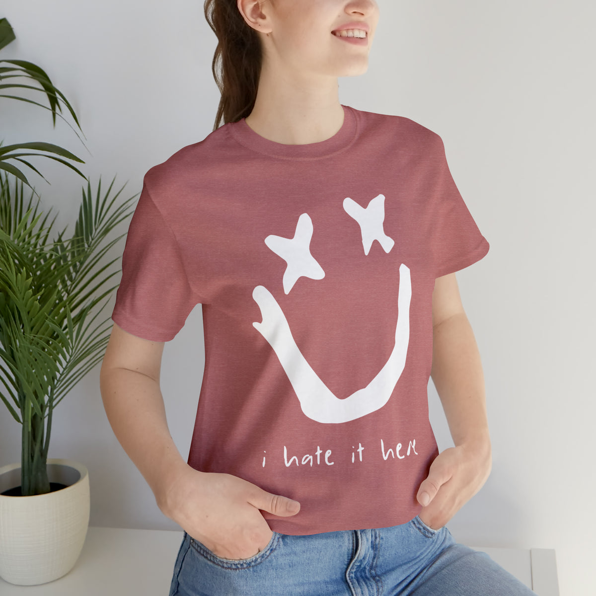 Smiley I Hate It Here • Tee
